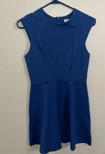 Urban Outfitters Silence & Noise Open Back Fit Flare A Line Blue Dress Sz M - Picture 1 of 4