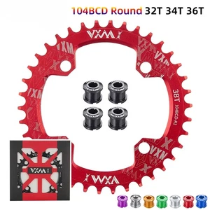 Narrow Wide Chainring 104BCD with 4/5 Bolt Screw 32T 34T 36T MTB Crank Sprockets - Picture 1 of 36