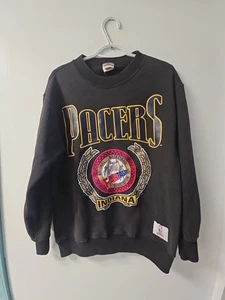 Vintage Nutmeg NBA Indiana Pacers crewneck Pullover sweatshirt size M USA Made - Picture 1 of 9