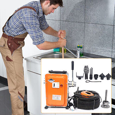 New 750W Electric Drain Cleaner Sewage Pipe Cleaning Machine Plumbing Tool • 175£