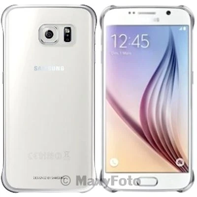 SAMSUNG CUSTODIA ORIGINALE PROTECTIVE COVER CASE GALAXY S6 EDGE G925F SILVER - Immagine 1 di 3