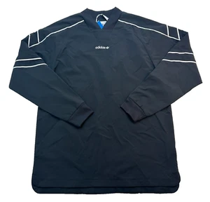 Adidas Equipment Woven GOALI Long Sleeve Sweatshirt Men's L Carbon Black DH5141 - Picture 1 of 12