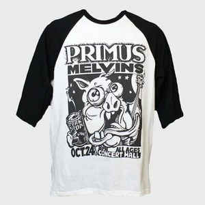 Maglietta da baseball Primus Melvins Gig Poster punk rock metal manica lunga S-3XL - Foto 1 di 1