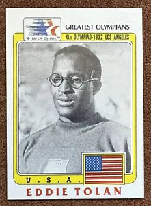 1993 Topps USA Greatest Olympians EDDIE TOLAN #41 Olympic Sprinter - Foto 1 di 2