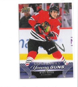 2023-24 UPPER DECK CANVAS  YOUNG GUNS C98 WYATT KAISER