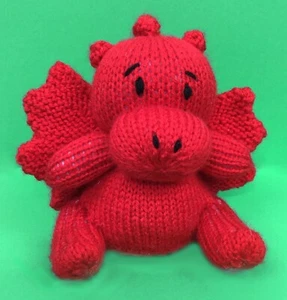 KNITTING PATTERN - Dewi the Welsh Dragon chocolate orange cover / 15 cms toy - Picture 1 of 2