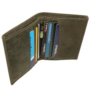 Herren-Geldbörse Ölbraun Used-Look Leder 501 - Bild 1 von 2