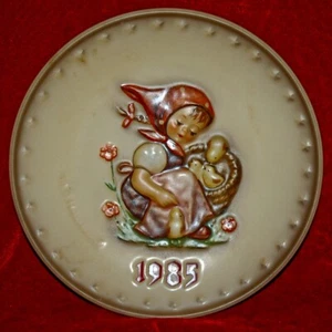 Vintage HUMMEL Porcelain Plate "CHICK GIRL" #278 1985 TMK6 Made in Germany - Picture 1 of 3