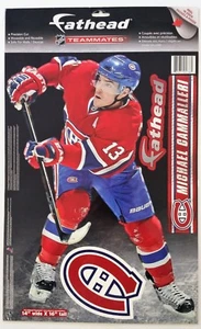 MIKE CAMMALLERI FATHEAD TEAMMATES MONTREAL CANADIENS LOGO WALL DECAL STICKER SET - Picture 1 of 3