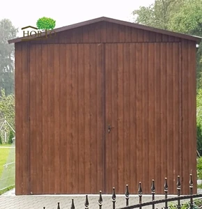 5x4 Holzoptik Schuppen Blechgarage Fertiggarage Metallgarage Lagerraum Halle* - Bild 1 von 2