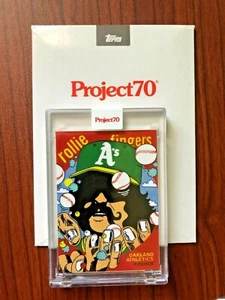 2021 Topps Project 70 Rollie Fingers JR By Ermsy Card #60 w/ Box  - Picture 1 of 3
