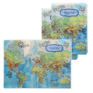 3x Fundas protectoras para pasaporte en azul verde blanco - Imagen 1 de 6