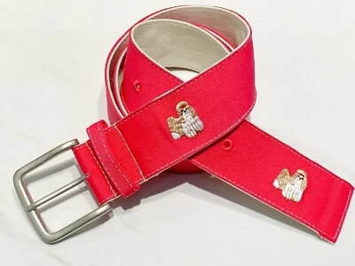Cinturón Bordado Shih Tzu Regalo Preppy ROSA Perro Papá Regalo Perro Mamá Regalo NUEVO Foto 1 de 4