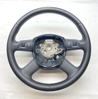 2005-2008 Audi A4 S4 Steering Wheel Black Leather 4 Spoke OEM - Image 1 of 4