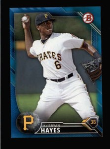 KE'BRYAN HAYES 2016 BOWMAN PROSPECTS #BP85 BLUE ROOKIE CARD RC #063/150 BC4306