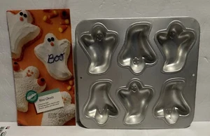 Vintage Wilton Halloween Ghost Mini Baking Pan 1991 Silly Spirit Cake Jello Mold - Picture 1 of 6