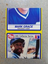 Mark Grace Kirby Puckett 1991 Post Collector Series Miscut RARE Oddball