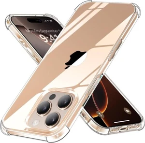 CLEAR Case For iPhone 16 15 14 Pro Max Plus 13 12 11 XR 7 Shockproof Phone Cover - Picture 1 of 13