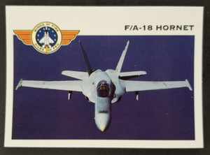 F/A-18 Hornet 1992 Wings of Fire Plane Jet Panini Card #95 (NM)