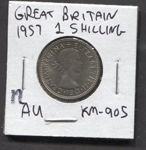 1957-Great Britain- AU/1 Shilling - Picture 1 of 2