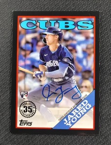 Jared Young 2023 Topps Update 1988 RC On Card Auto Black /199 Rookie #88BA-JY