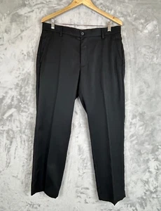 Amazon Essentials 35/28 Men’s Polyester Blend Black Pants Straight Fit - Picture 1 of 7