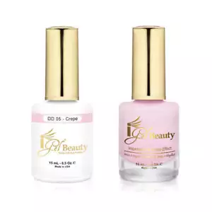 IGEL - DD Duo - DD005 Crepe 2x15ml Gel Polish + Nail Lacquer Set - Picture 1 of 2