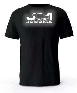 T-shirt Jamaica JM con logo reflective nera - Foto 1 di 3