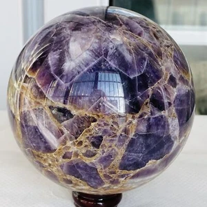 Natural Dream Amethyst Quartz Crystal Sphere Ball Healing 2200G - Picture 1 of 12