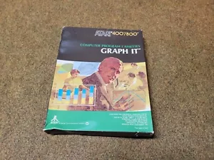 Graph It Atari 400/800 Cassettes Original Box And Manual CIB - Picture 1 of 2