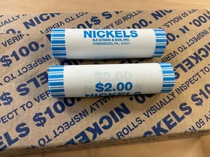 2 rollos de banco BU 2004 medalla de la paz níquel obw h/t rollos sin buscar 1 cada uno P y D - Imagen 1 de 6