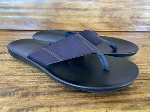 banana republic men's leather flip flops