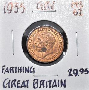 1935 Great Britain Farthing rb - Picture 1 of 2