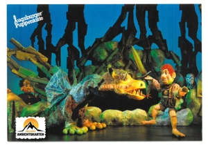 Der Ring der Nibelungen✴Drache & Siegfried ✴Grußkarte Augsburger Puppenkiste ✴AK - Bild 1 von 3