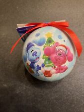 Nickelodeon(TM) Blue's Clues Round Christmas Ball Tree Decor Shatter Proof - NEW