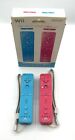 Wii Remote Motion Plus Blue & Pink Wii Controller Motion Plus Set In Box