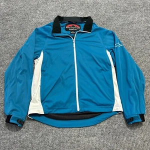 Sun Mountain Rainflex LS Mens Full Zip Golf Jacket Size Medium Blue Long Sleeve - Picture 1 of 8