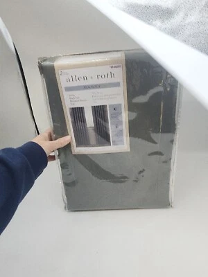 Allen + Roth 2 Panels Blackout 50"X84" Rod Pocket #4144052 Gray new - Image 1 of 4