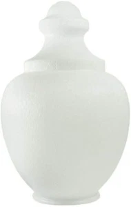 KastLite 88263-WH-8F Acrylic White Acorn with Fitter Neck - Picture 1 of 3