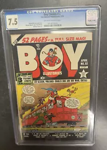 Boy Comics #52 Lev Gleason Publikationen 4/50 CGC Klasse 7,5 Jerry G & Bart T. Kunst - Bild 1 von 6