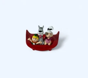 VINTAGE 1990 APPLAUSE TOY JETSONS THE MOVIE SPACE CAR WITH ASTRO, JUDY & ELROY - Picture 1 of 3