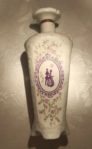 Historische Schnapsflasche, Porzellan, 19. Jhd. Flasche Vintage Rosen Thüringer - Picture 1 of 9