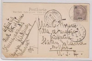 C9100: Angra #4 on 1907 Postcard to US - Picture 1 of 2