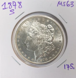 1878-S Morgan Silver $1 Dollar Uncirculated -0424-2 - Picture 1 of 5