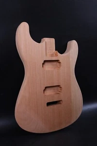 Unfinished Guitar Body replacement Locking System Mahogany Wood DIY Guitar - Picture 1 of 5