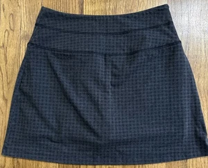 WOMEN'S CORAL BAY BLACK & GRAY CHECK SKORT COTTON/POLY/SPANDEX SIZE SMALL - Picture 1 of 5