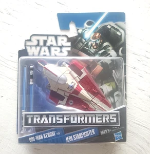 Star Wars Transformers Obi-Wan Kenobi To Jedi Starfighter Hasbro New Unopened - Picture 1 of 3