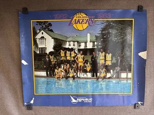 Vintage Los Angeles LAKERS 1982-1983 Poster at the Pickfair Estate/Beverly Hil - Bild 1 von 13