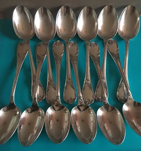 12X Cuillères à Soupe MARLY Christofle Métal Argenté 20,5 cm Art de la Table - Picture 1 of 10