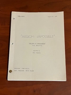 МИССИЯ: НЕВОЗМОЖНЫЙ сценарий Mind Of Stefan Miklos ОКОНЧАТЕЛЬНЫЙ ПРОЕКТ *ручные заметки/правки* - Изображение 1 из 4